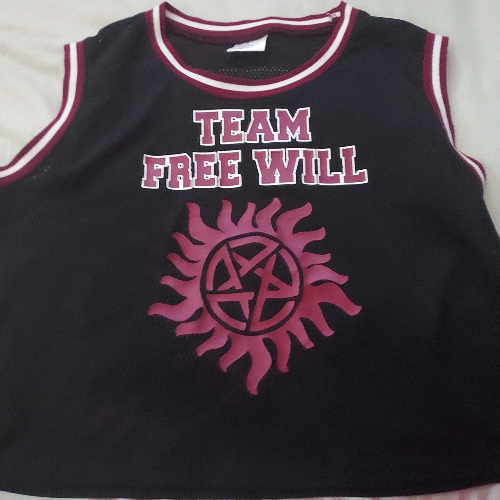Supernatural Team Free Will Crop Top Jersey